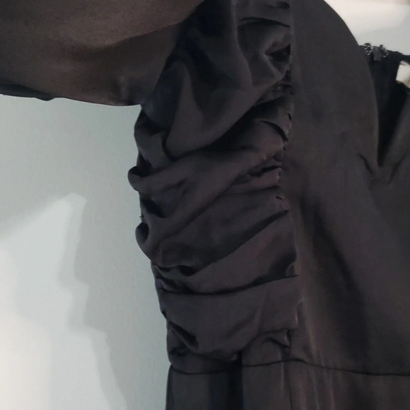 Entro NWT Mini Dress Medium Black Long Sleeves Party Holiday Christmas Ball - Picture 6 of 15